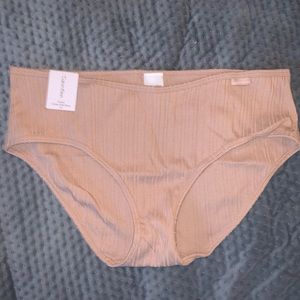 Calvin Klein NWT size Large bikini underwear nude/tan color